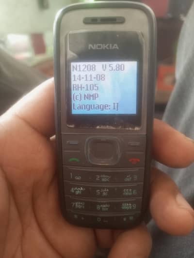 Nokia 1208 1  sim card ok ha +pta  approved