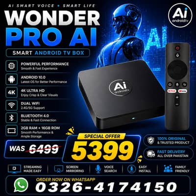 Wonder pro ai Android box with voice remote 8gb/128gb 0326/4174150