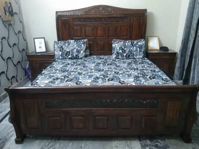 King bed double for sale without mattress