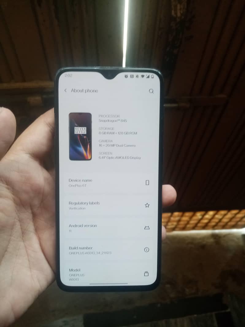One Plus 6T 2