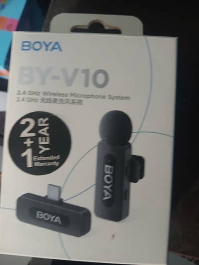 Boya BY-V10 wireless mic with noise reduction