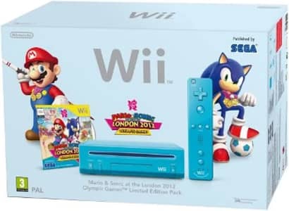 Nintendo Wii Console – Blue Limited Edition