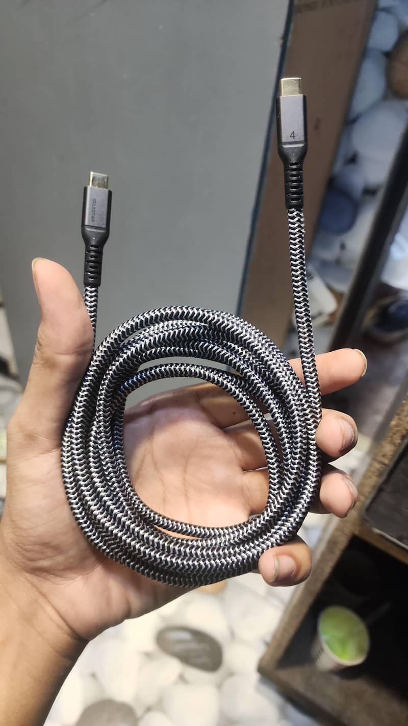 3 meter braided thunderbolt 4 cable 3