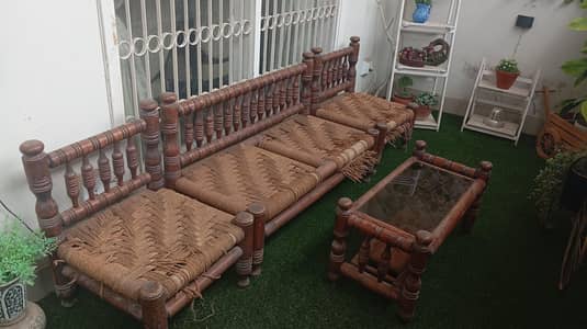 sheesham 4 seater