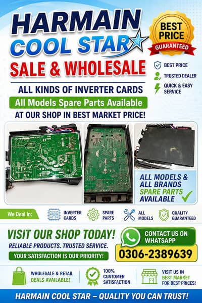 AC Inverter Cards & Spare Parts for All AC Brands