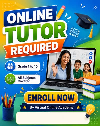 ONLINE TUTOR REQUIRED