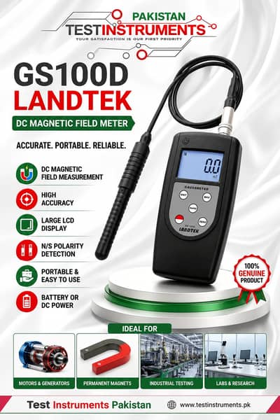 Landtek GS100D Magnetic Field Meter Gauss Meter Pakistan