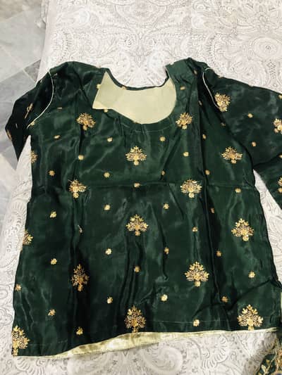 Branded lehnga choli with beautiful dupatta 1 time used  size midum