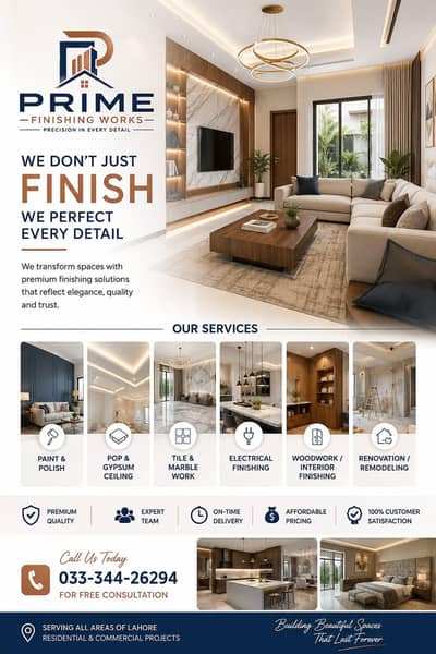 Paint, Painter, POP, Gypsum Ceiling, False Ceiling, Tile Work, Lahore