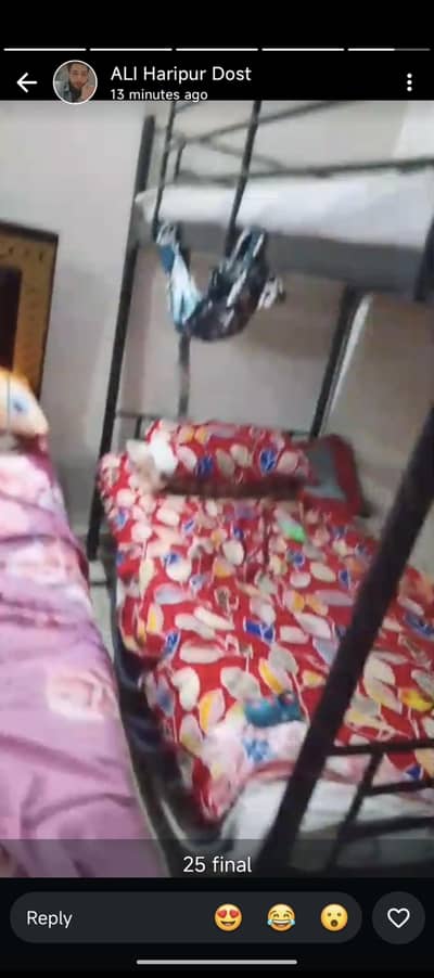 iron bunk bed