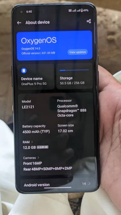 one plus 9 pro 12/256 gb All ok
