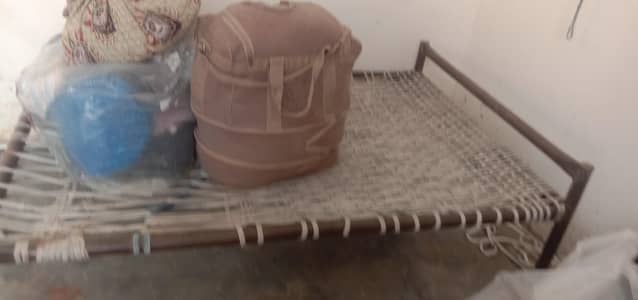 Heavy 16 gage iron frame charpai for sale