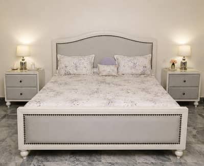 King Size Bed Set | Dressing + 2 Side Tables