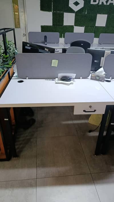 Office double work Stations + Cafe Chairs and Cafe Tables