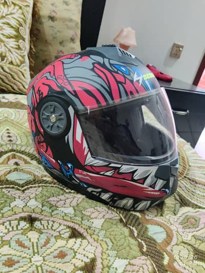flip up helmet scorpion bilkul ok h 10/10 h price main less hojye ga