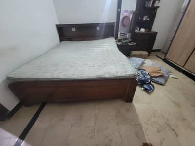 Wooden Bed for sale with matress