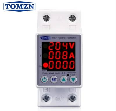 Tomzn 3 in 1 voltage current protector device with kWh reading