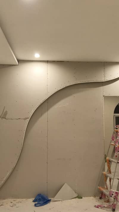 Framed Glass Partition//plasterboard//Glass partition//Interior