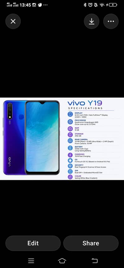 vivo y19 exchange possible