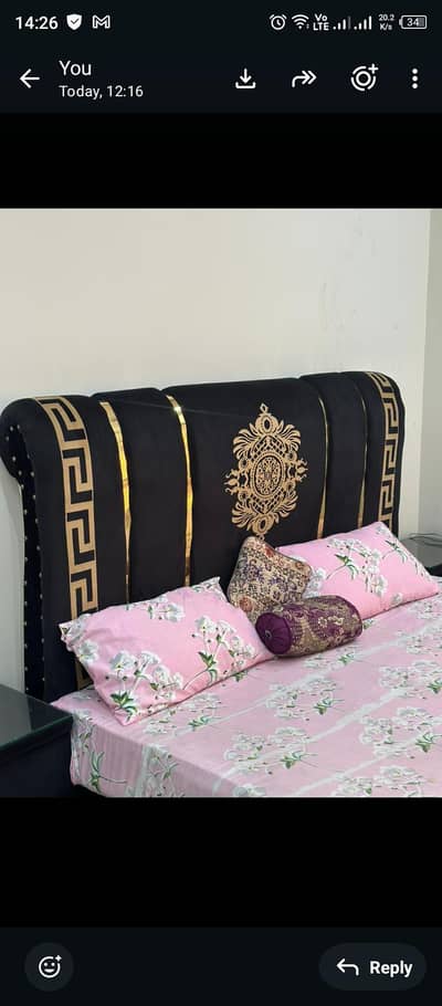 complete bed set in black color