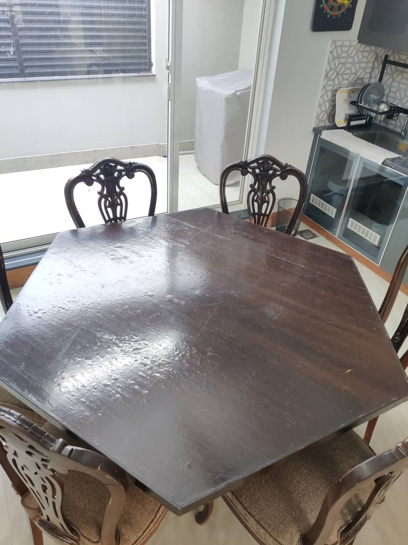 Dining Table - Hexagon Shape (6 Persons) 1
