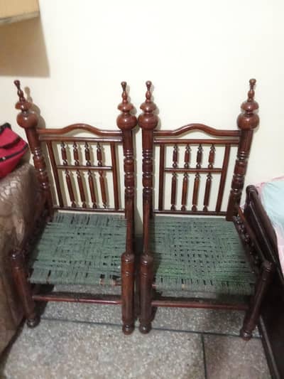 wooden chairs