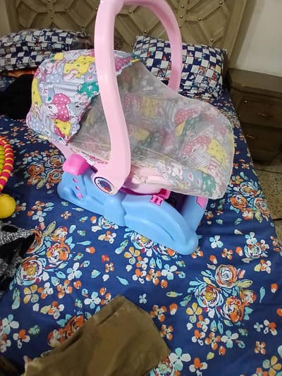 Baby Cot with swing and Baby Carrier