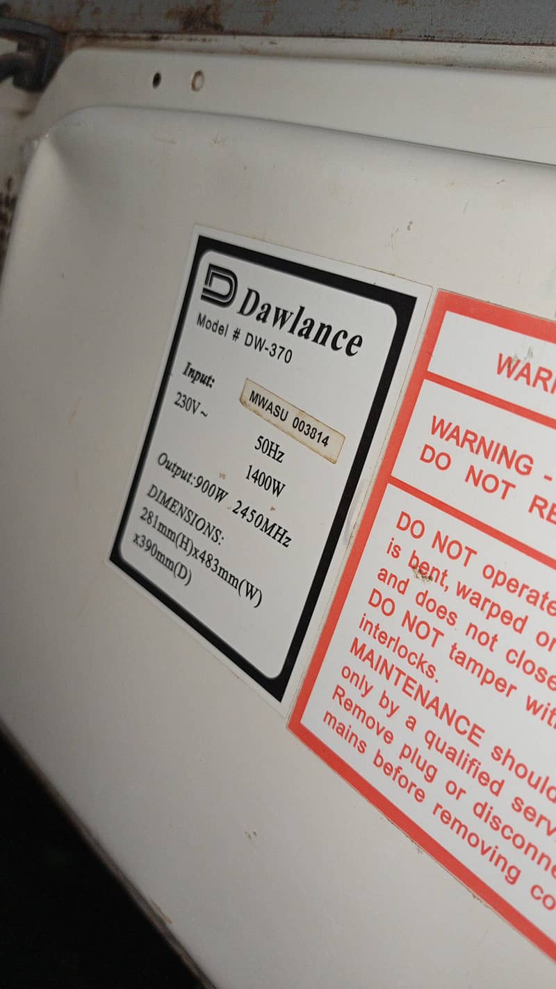 Dawlance Microwave 2