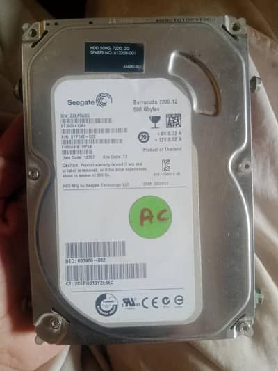HDD harddisk 500 gb loadded hai