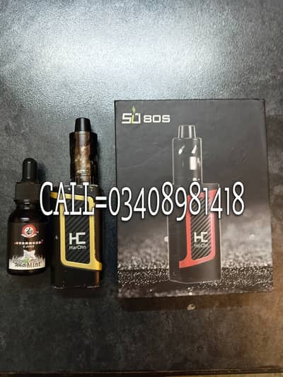 80 WAAT VAPE WITH FLAVOUR EXTRA COIL AND BOX CALL=03127566633