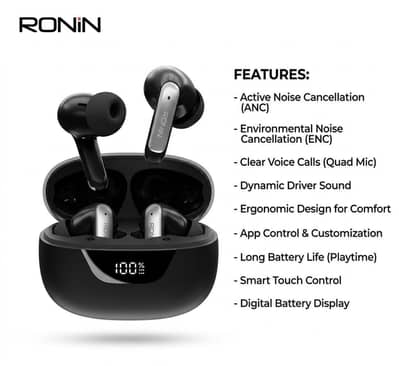 RONIN EARBUDS -  original Noise reduction Earbuds