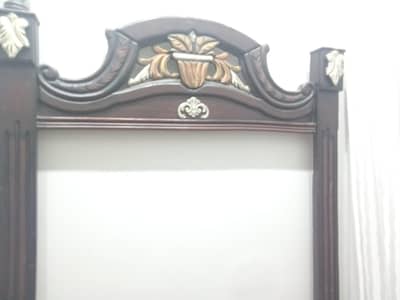 king side bed without Mattress,2 side tables and one dressing without