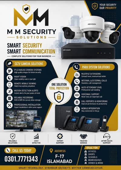 Cctv And All types cameras complete installation