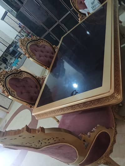 luxury table dining and 6 chairs