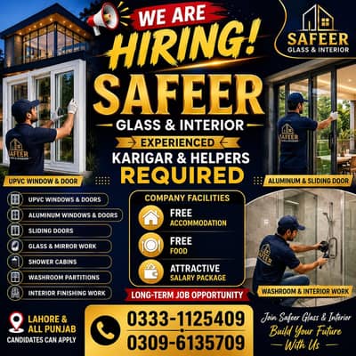 Experienced Karigar & Helpers Required