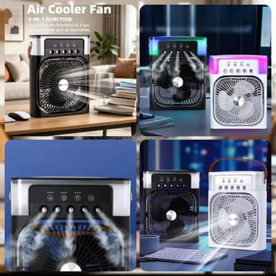 Premium Rechargeable Mist Fan - 3-in-1 Portable Air Cooler