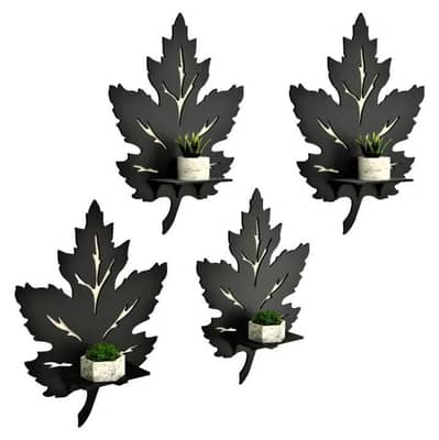 3D Leaf Wall shelves