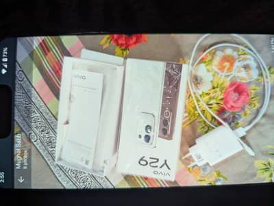 Vivo Y29 with box charger 9 months warranty