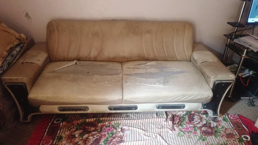 5 seater sofa set used 1