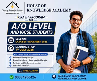O/A Levels Admission Open