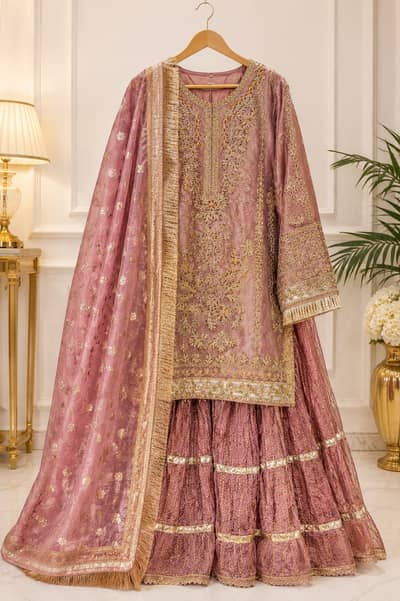 Luxury Designer Party Wear Sharara Dress for Sale