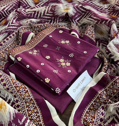girl unstiched suit orient brand