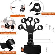 Silicone LBS Finger Grip Wrist Therapy & Adjustable Counting Gripper