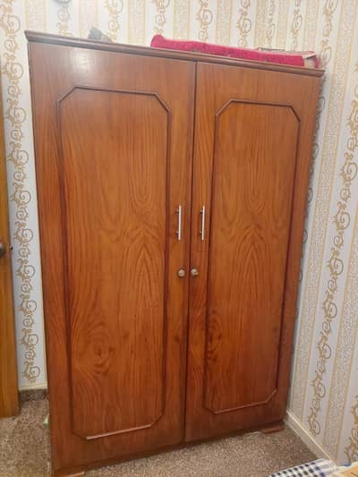 wooden wardrobe
