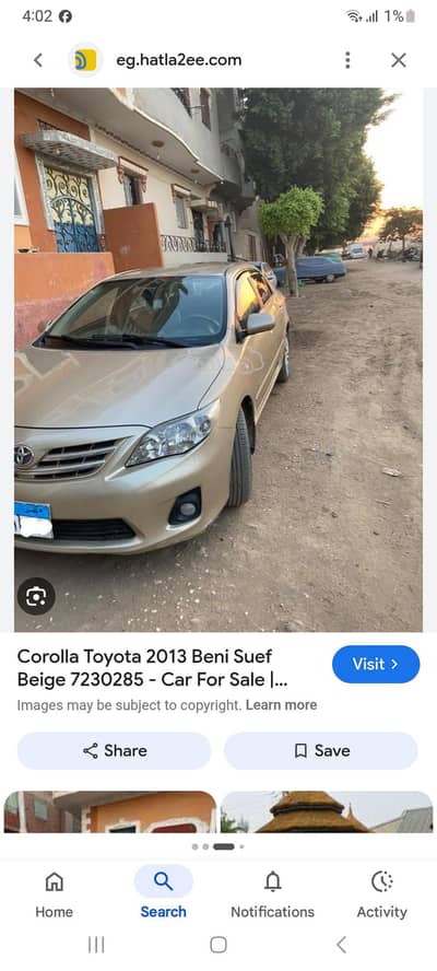 Toyota Corolla XLI 2012 only File