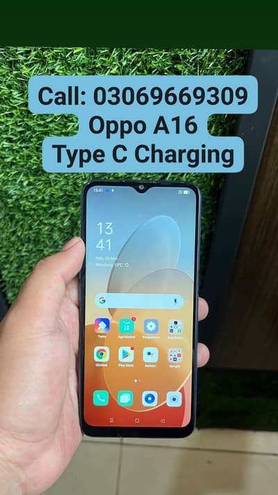 OPPO A16 Type C Charging 4GB+1GB Ram With Box & Warrantg