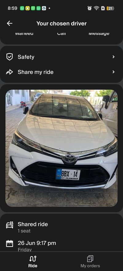 indrive pr city to city car chalane k liye driver ki zrorat he