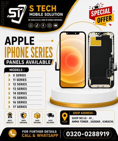 Apple iPhone Series Panel - LCD - DISPLAY - SCREEN - AVAILABLE