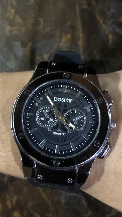 Positif watch water proof warranty 1 month