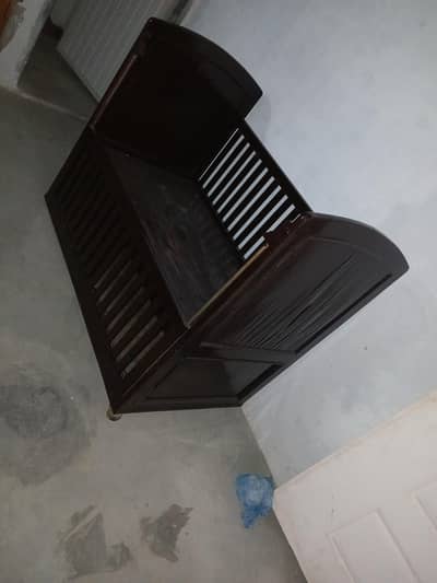 dark brown beautiful bed
